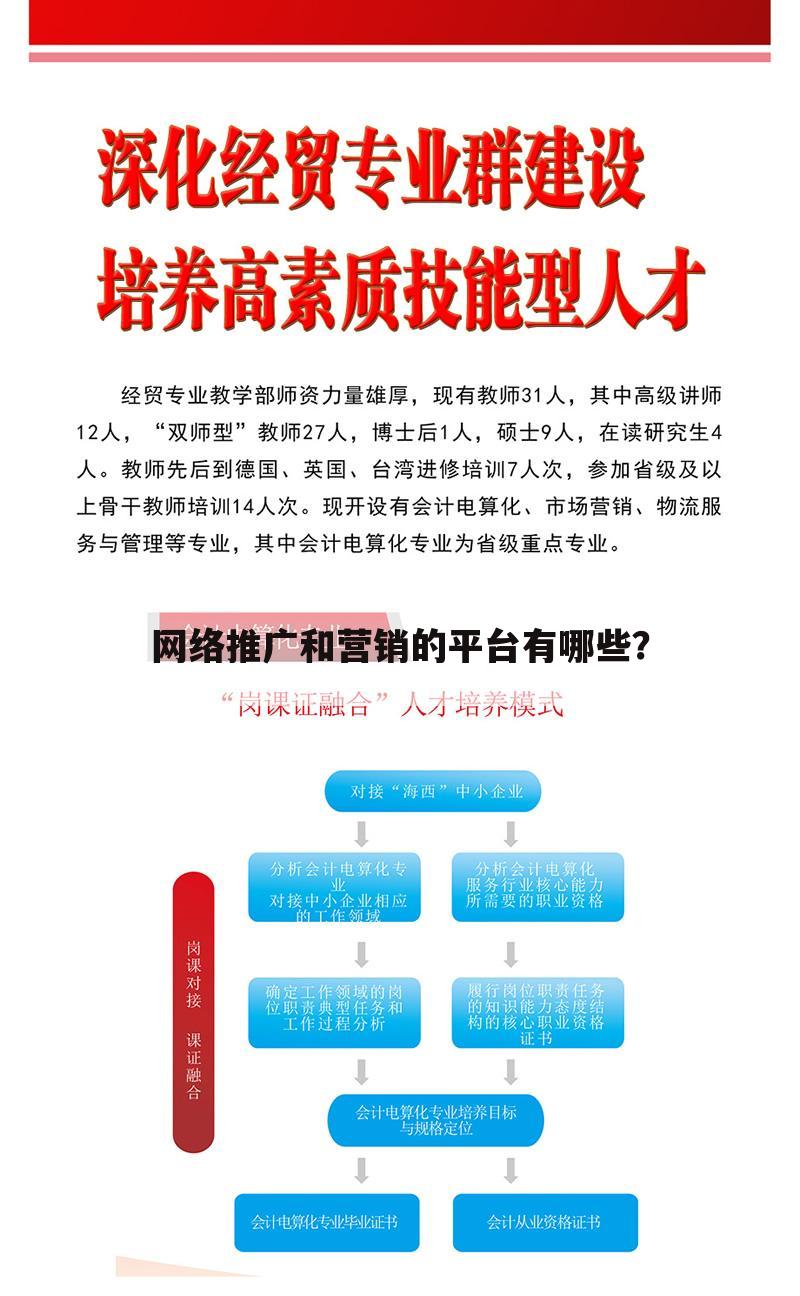 网络推广和营销的平台有哪些？