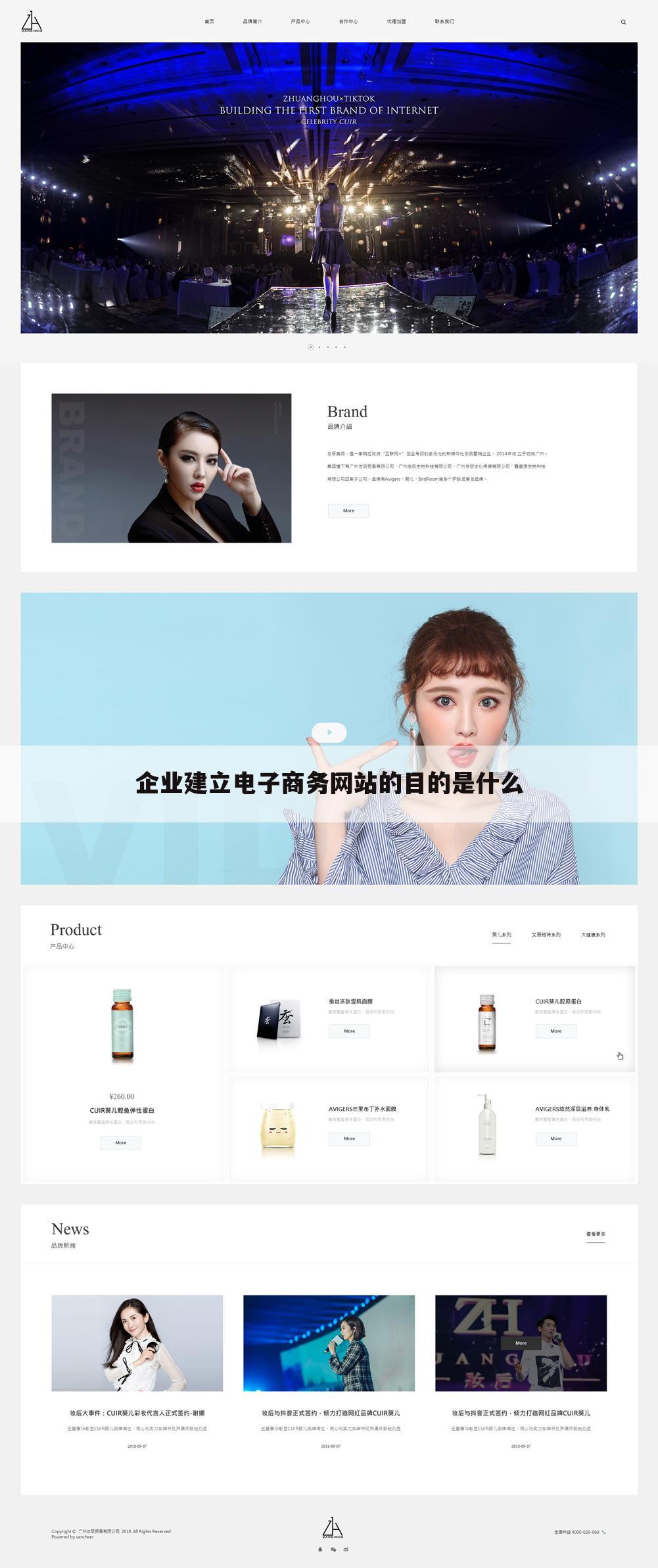 企业建立电子商务网站的目的是什么