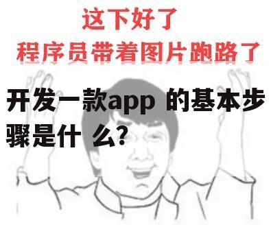 开发一款app 的基本步骤是什 么?