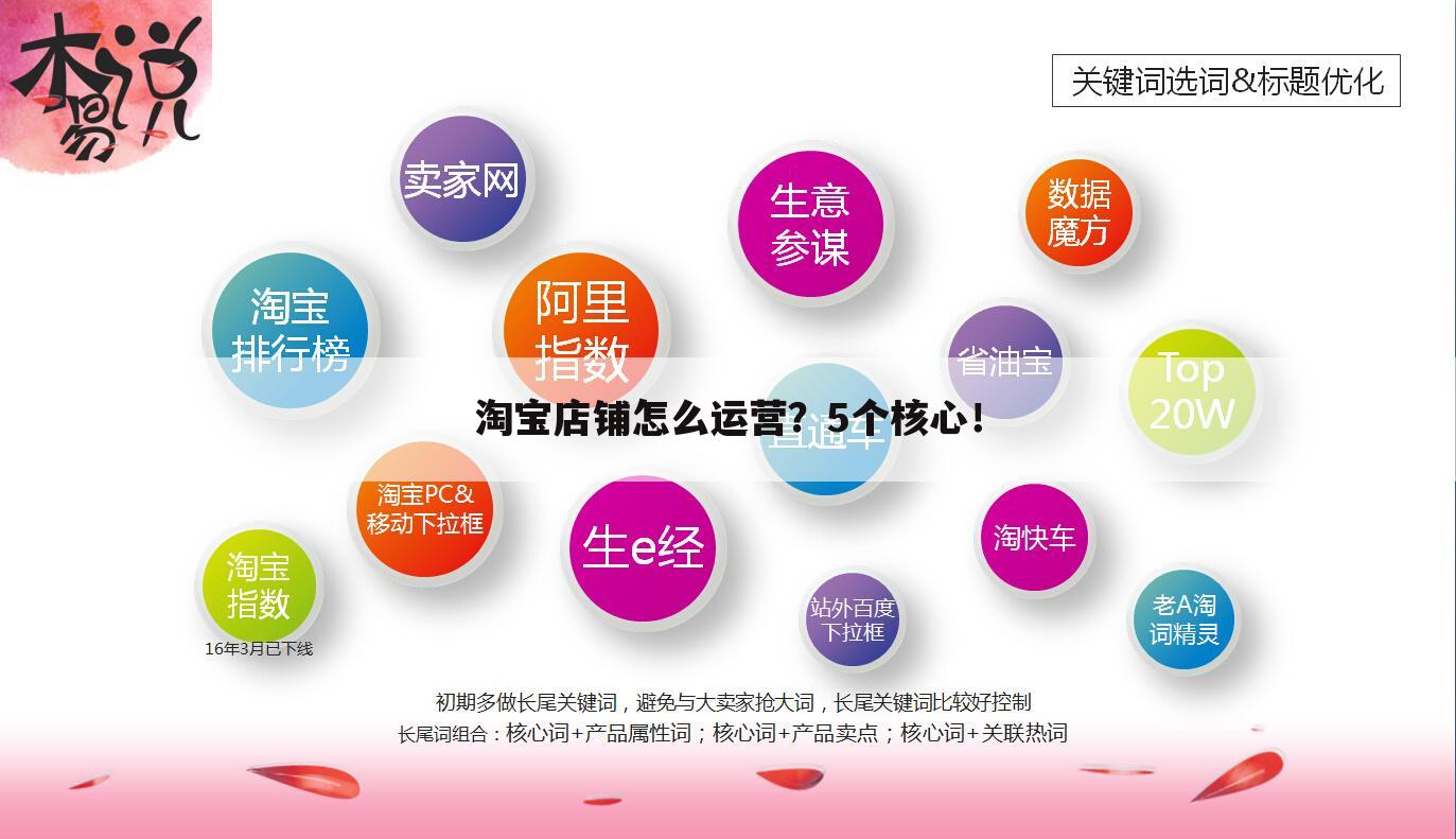 淘宝店铺怎么运营？5个核心！