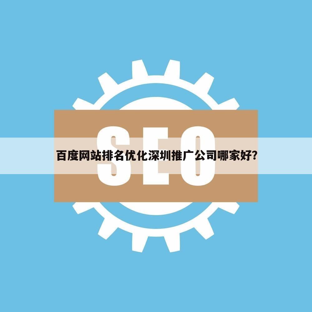 百度网站排名优化深圳推广公司哪家好?