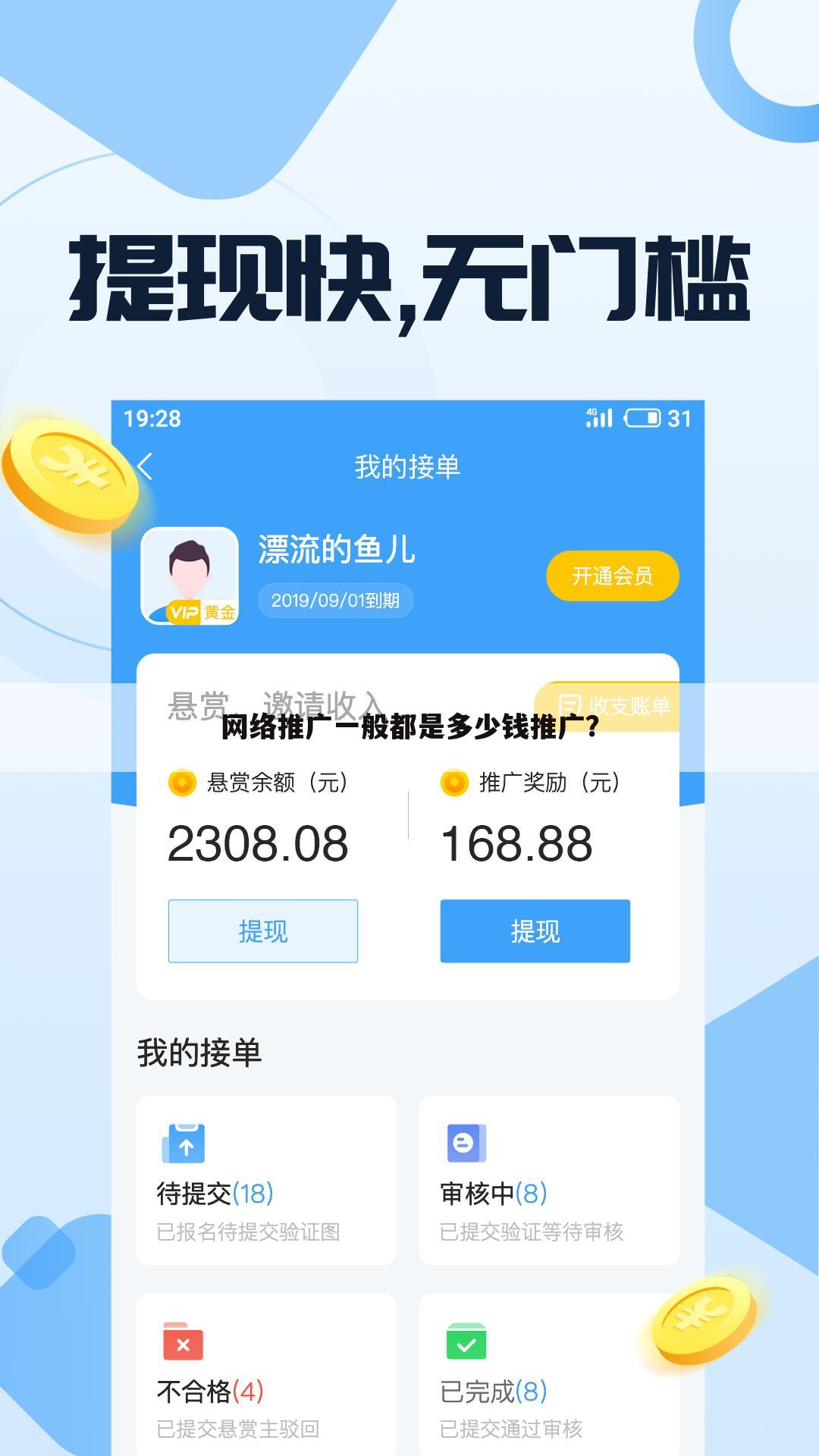 网络推广一般都是多少钱推广?