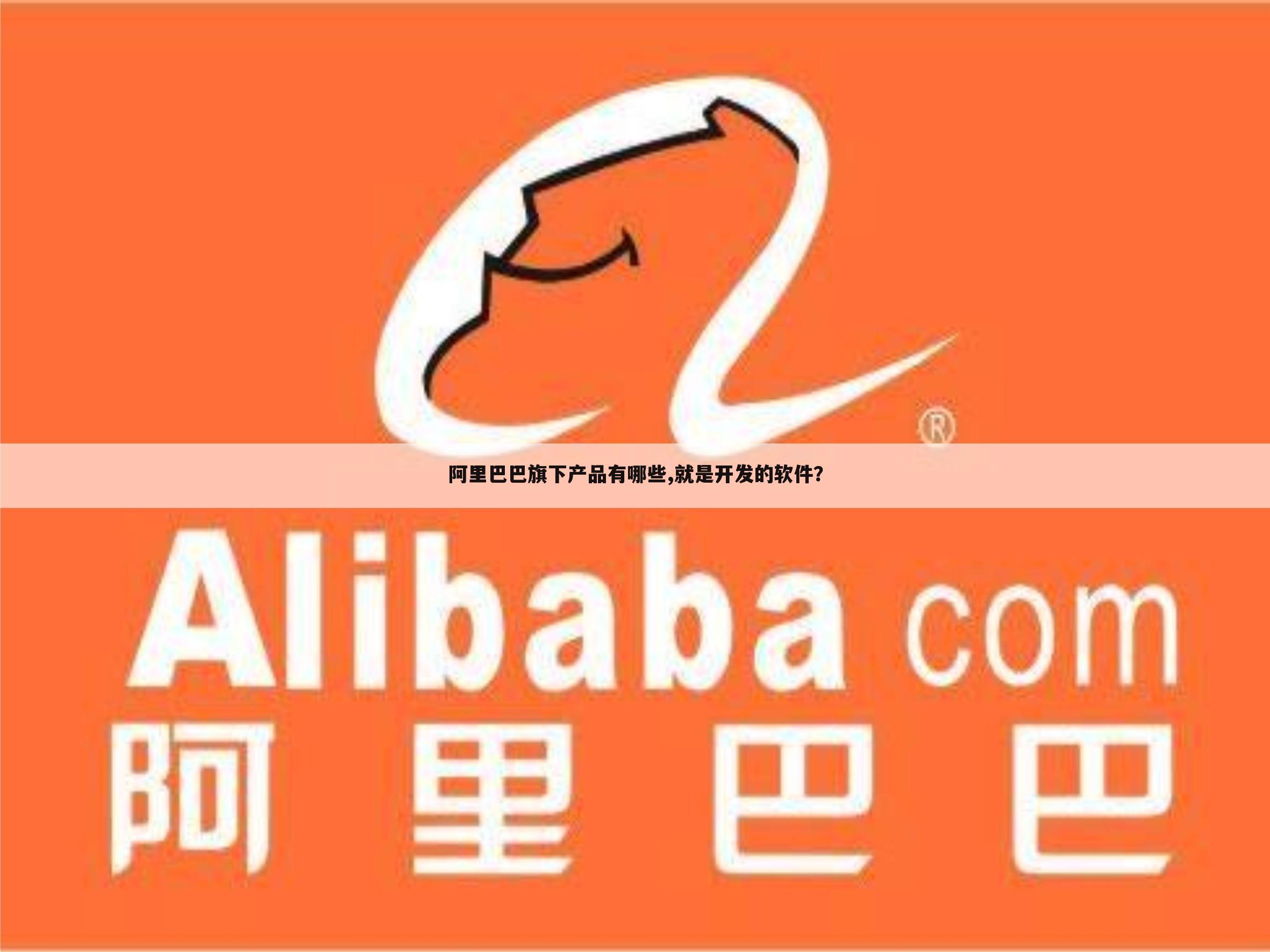 阿里巴巴旗下产品有哪些,就是开发的软件？