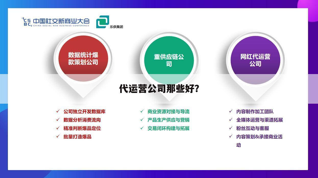 代运营公司那些好?