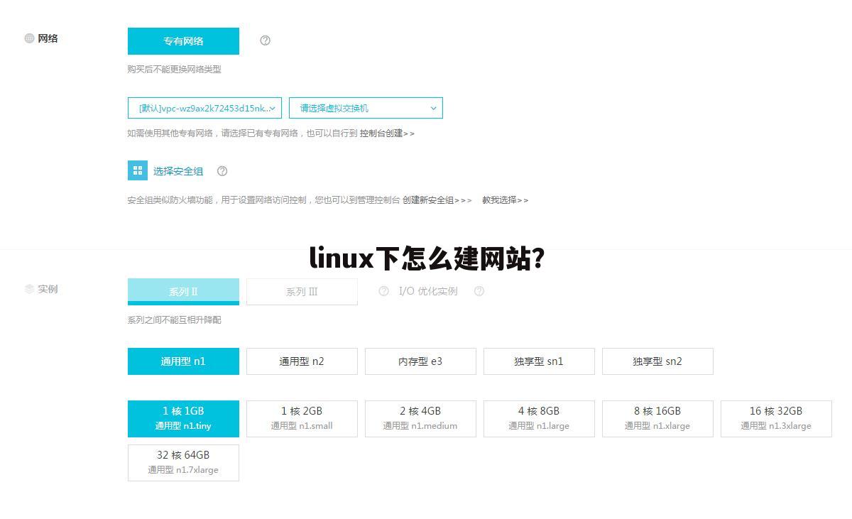 linux下怎么建网站？