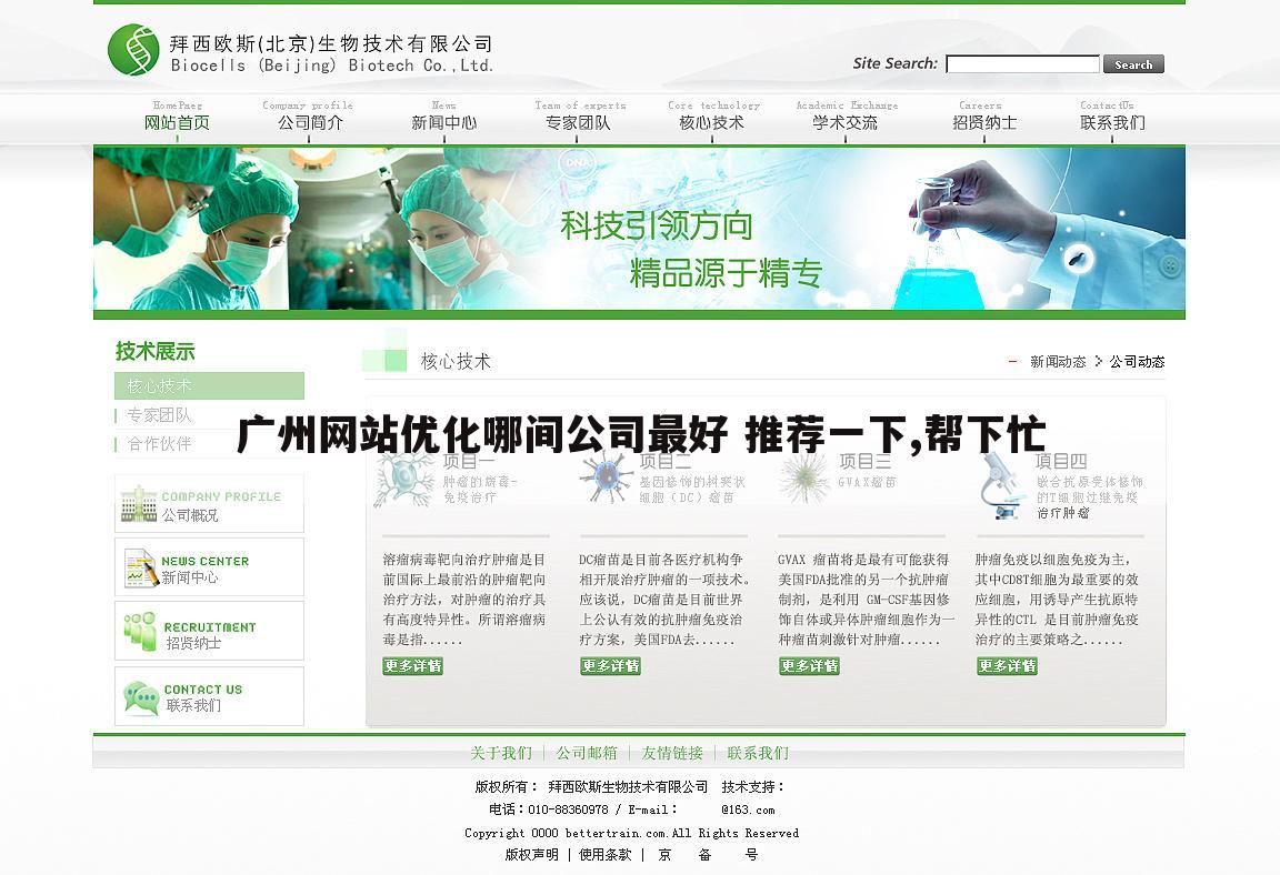 广州网站优化哪间公司最好 推荐一下,帮下忙