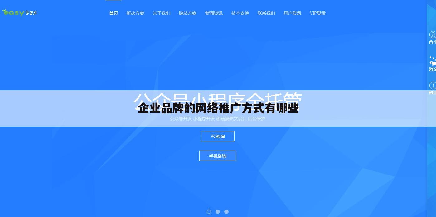 企业品牌的网络推广方式有哪些