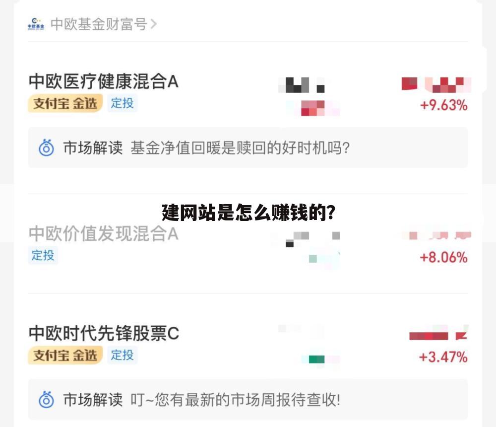 建网站是怎么赚钱的？