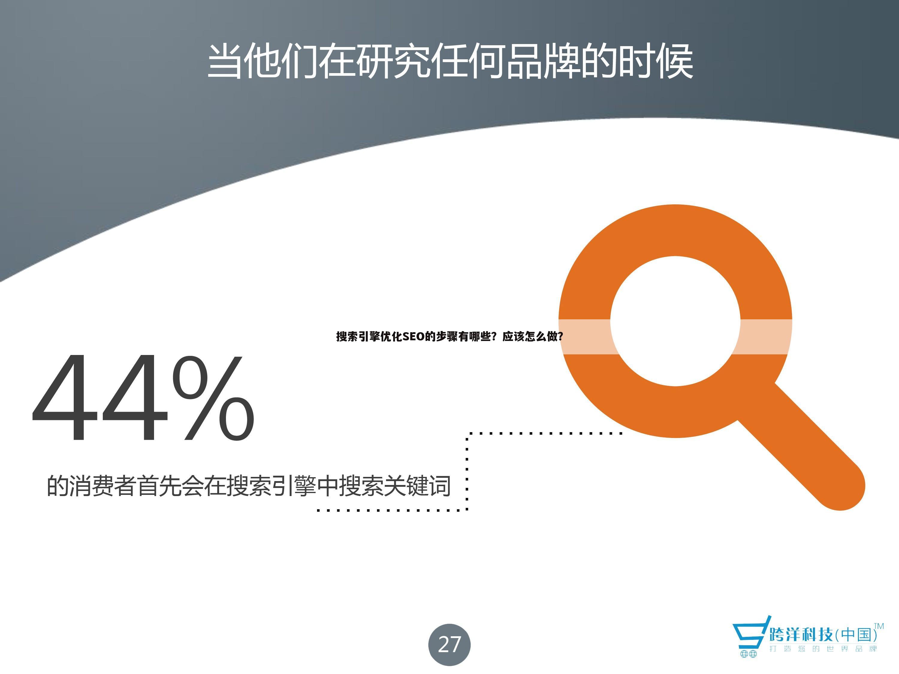 搜索引擎优化SEO的步骤有哪些?应该怎么做?