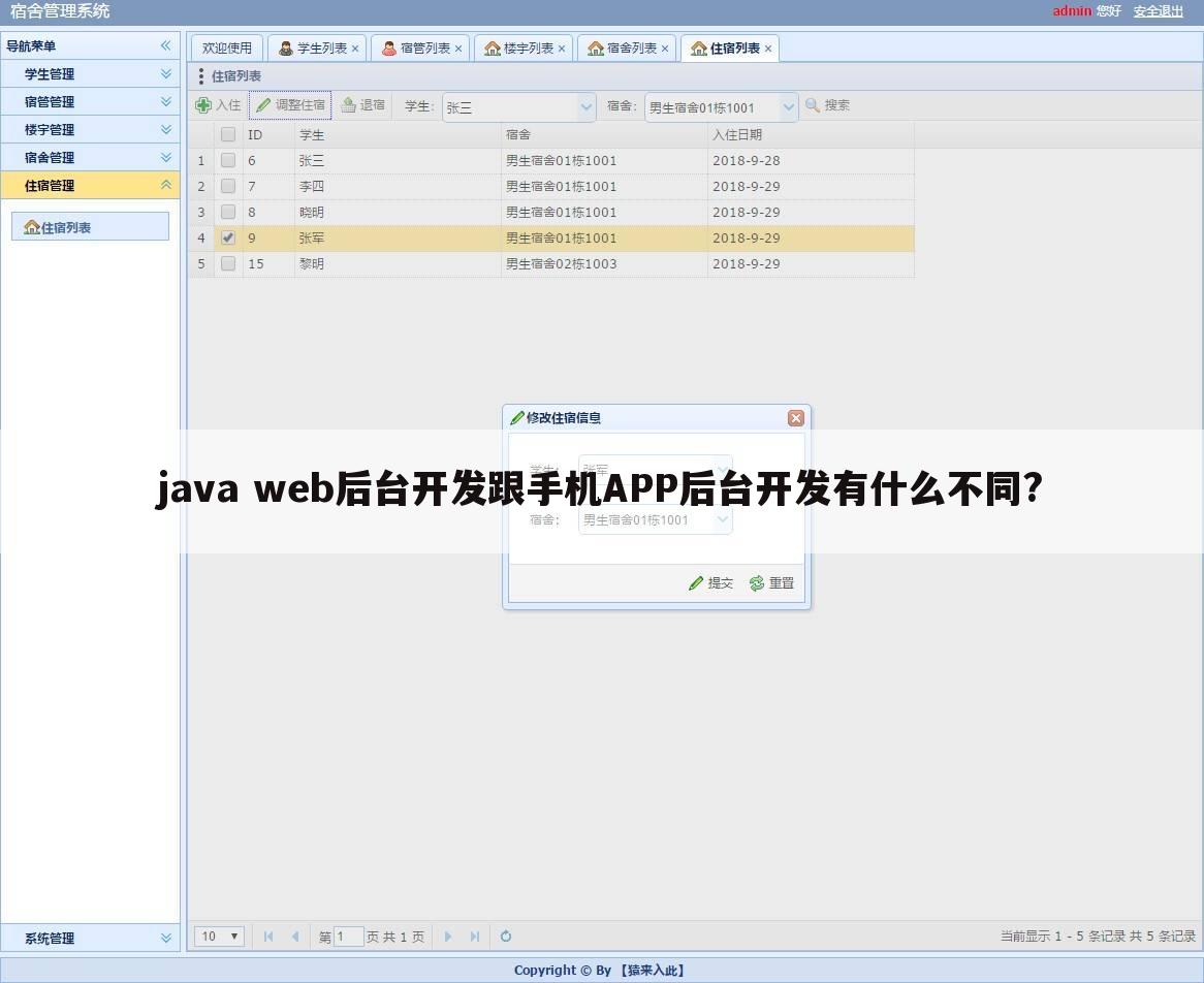 java web后台开发跟手机APP后台开发有什么不同?