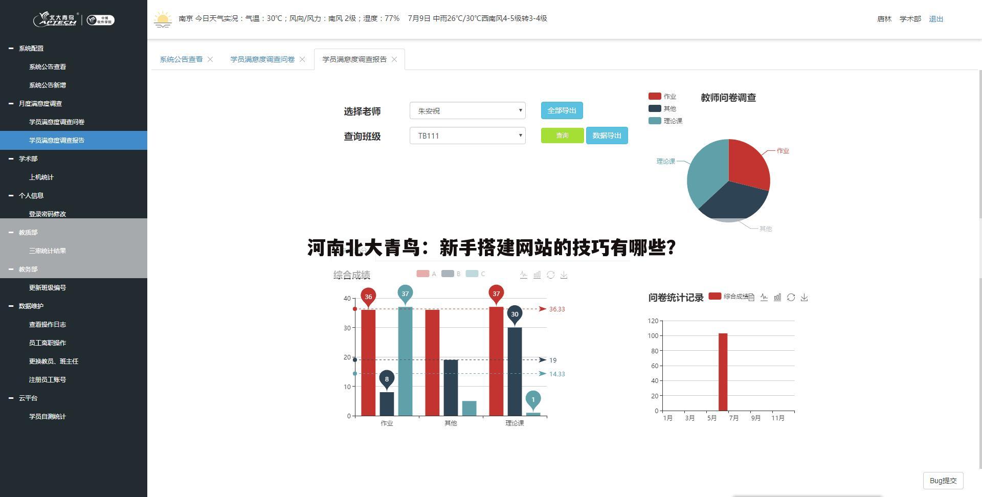 河南北大青鸟：新手搭建网站的技巧有哪些？