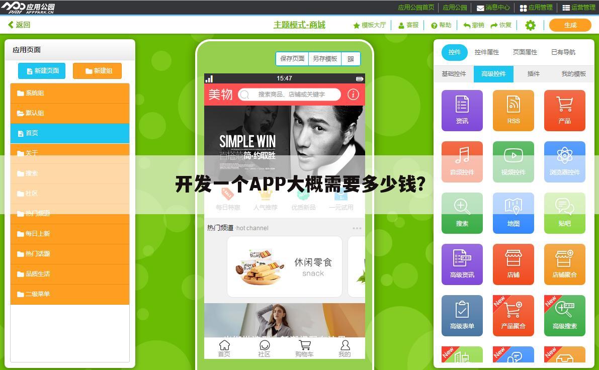 开发一个APP大概需要多少钱?