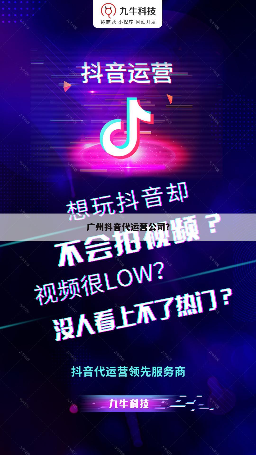 广州抖音代运营公司?