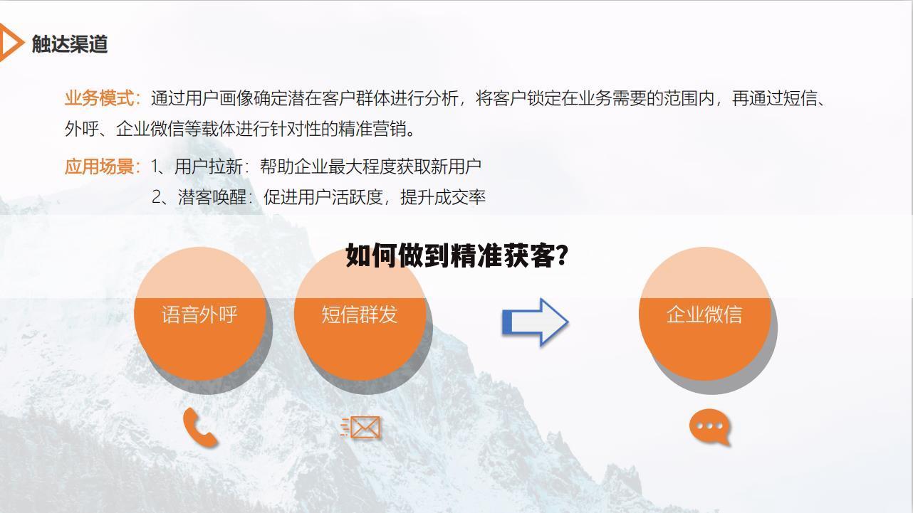 如何做到精准获客？