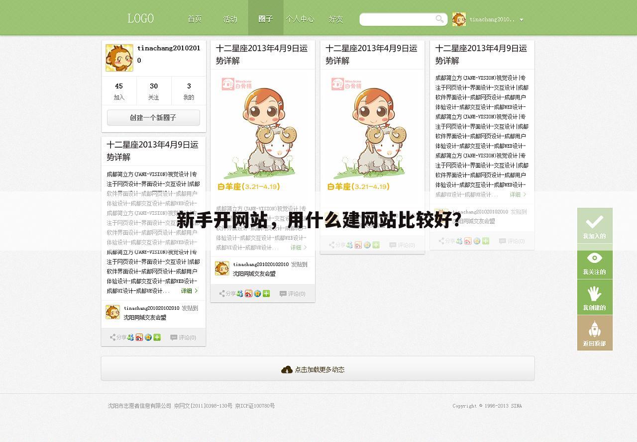 新手开网站,用什么建网站比较好?