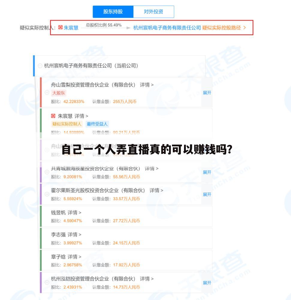 自己一个人弄直播真的可以赚钱吗?