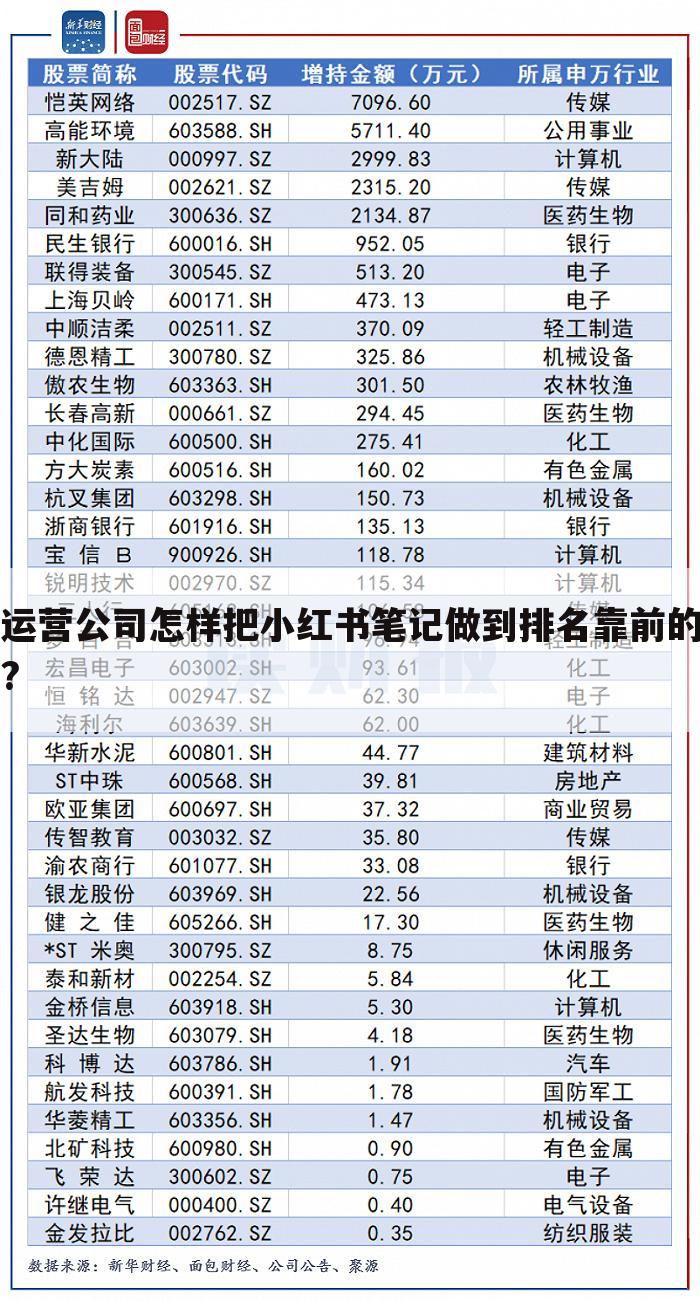 运营公司怎样把小红书笔记做到排名靠前的?