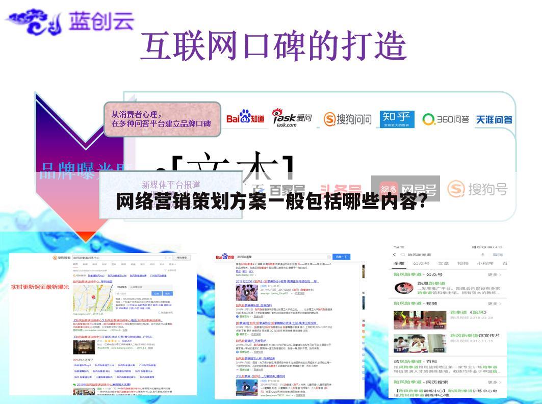 网络营销策划方案一般包括哪些内容?