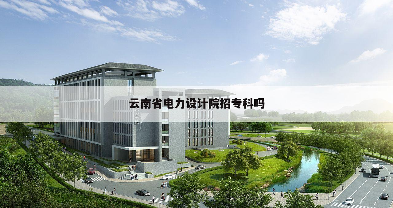 云南省电力设计院招专科吗