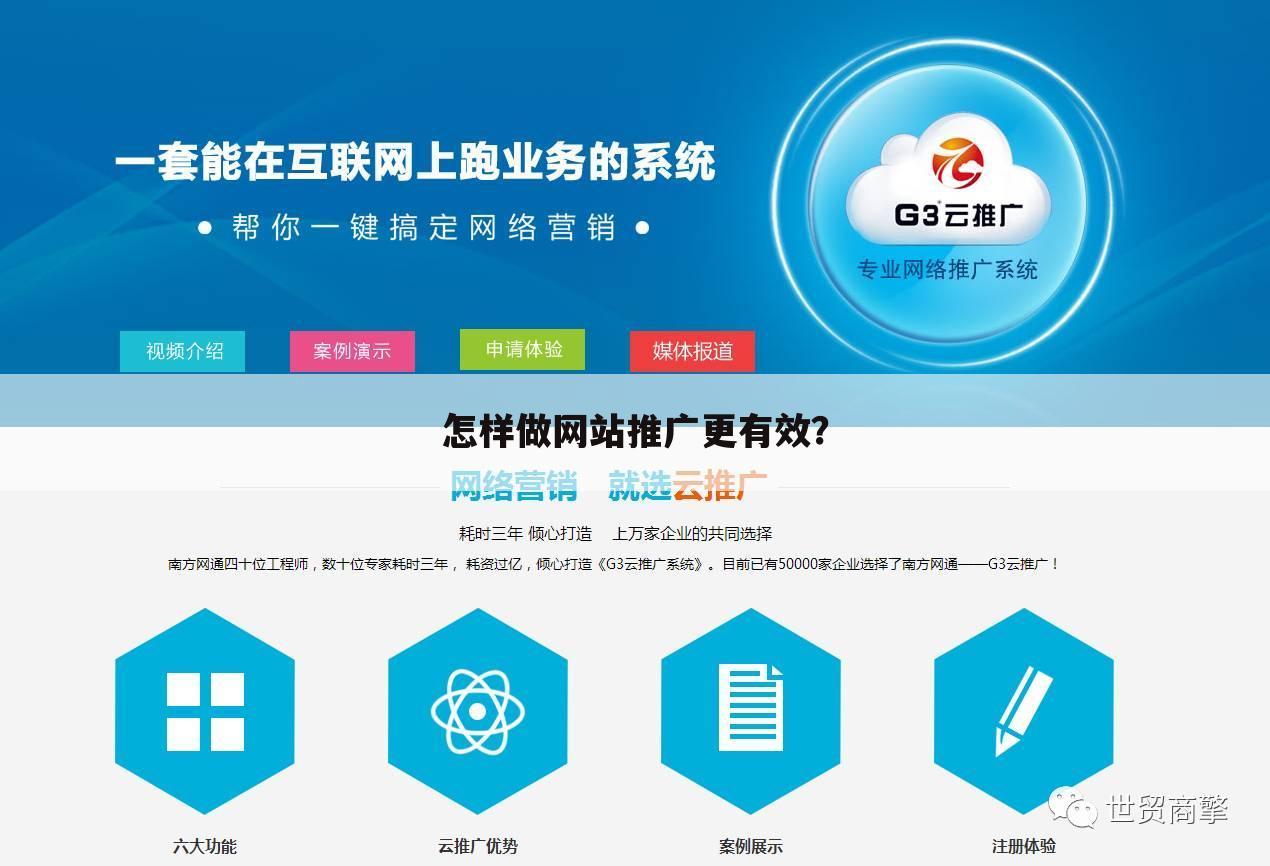 怎样做网站推广更有效?