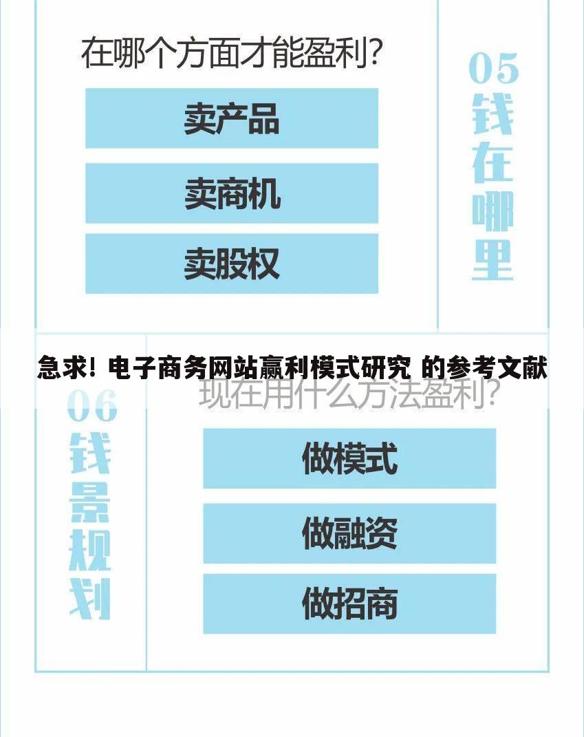 急求! 电子商务网站赢利模式研究 的参考文献