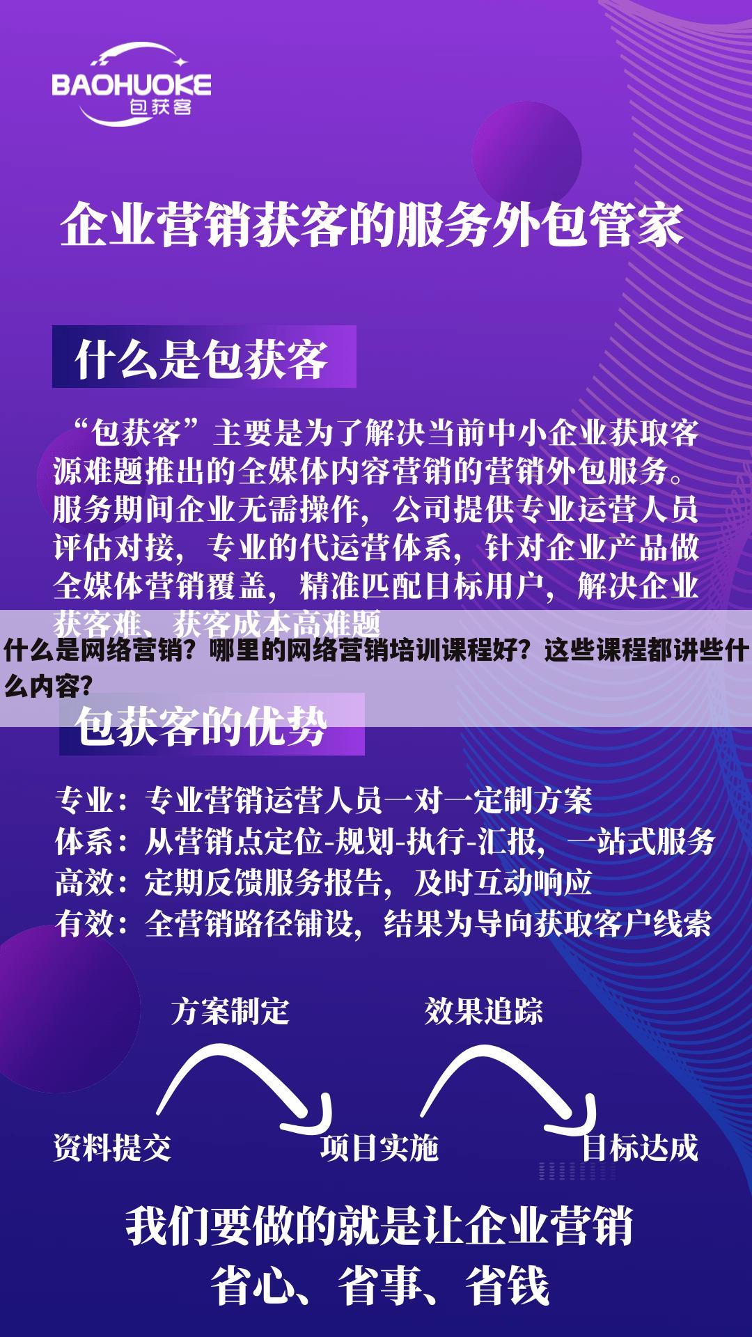 什么是网络营销?哪里的网络营销培训课程好?这些课程都讲些什么内容?
