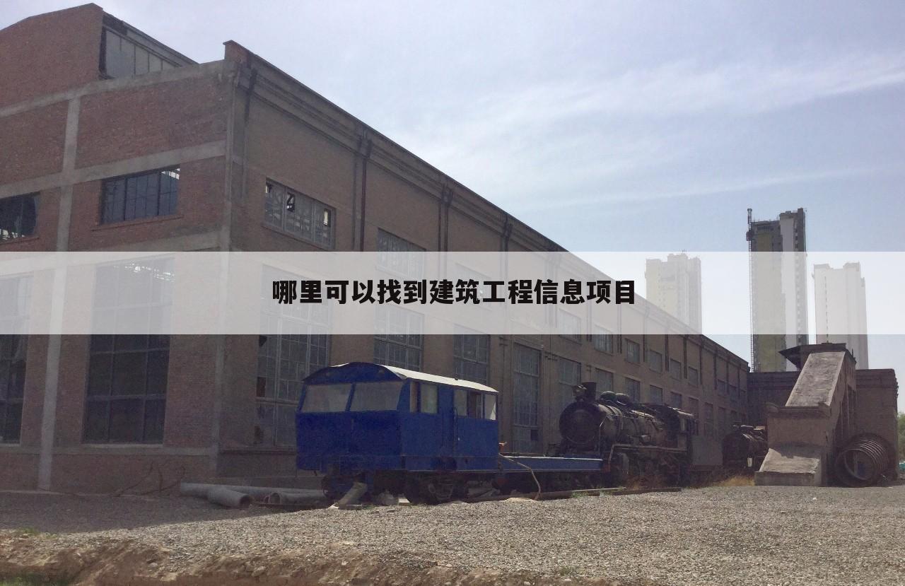 哪里可以找到建筑工程信息项目