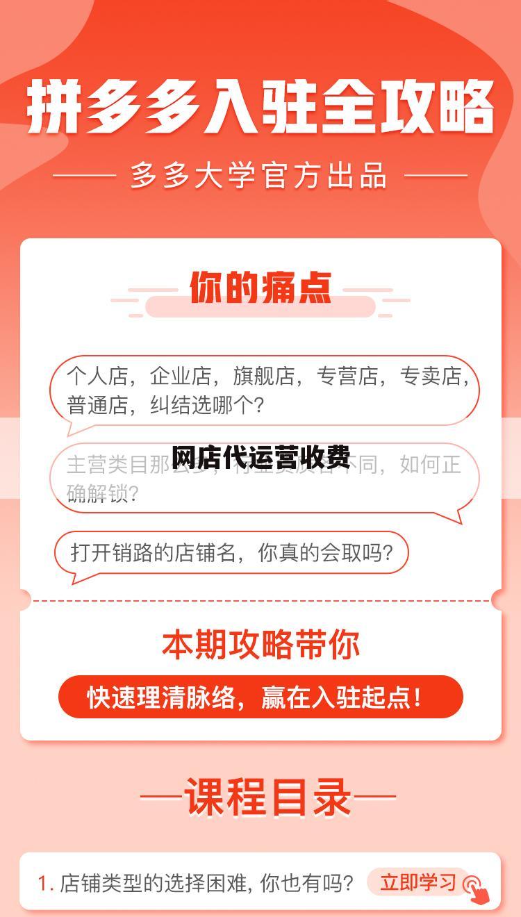 网店代运营收费