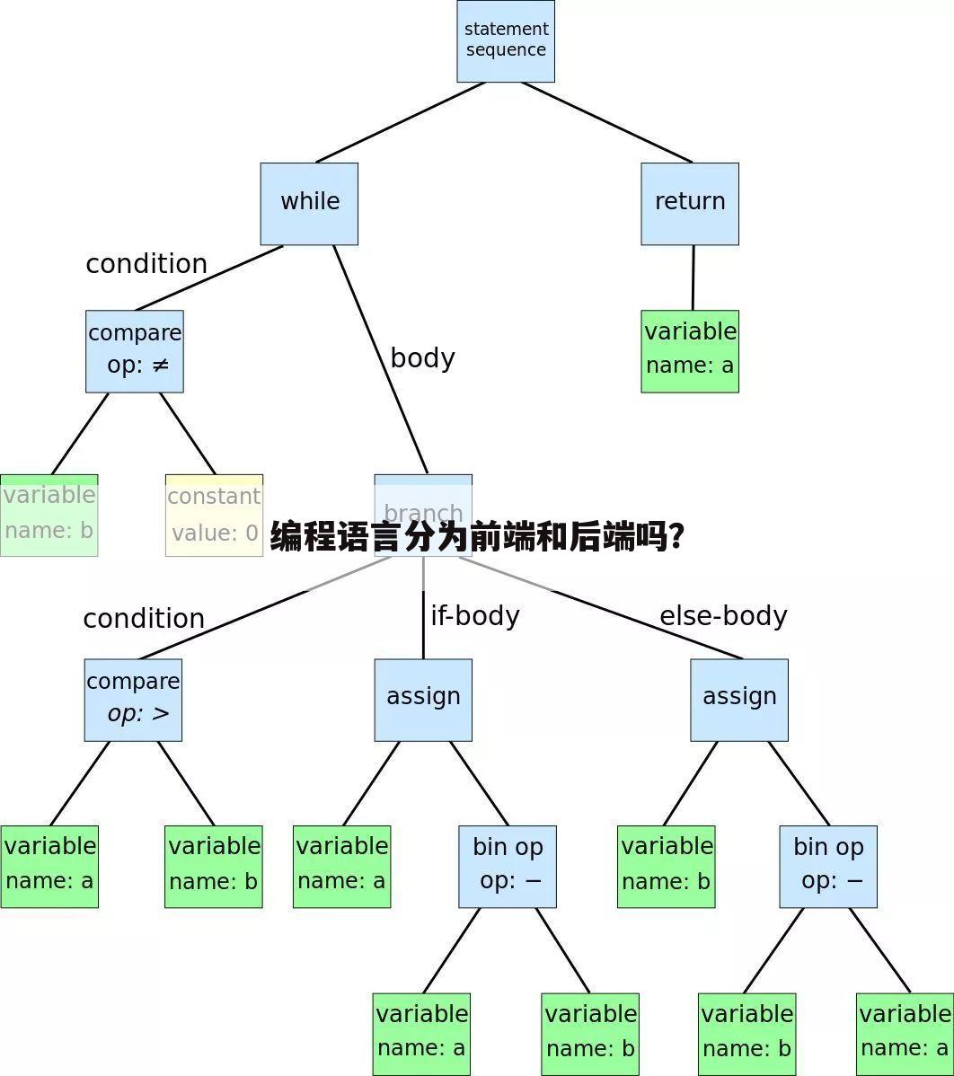 编程语言分为前端和后端吗?