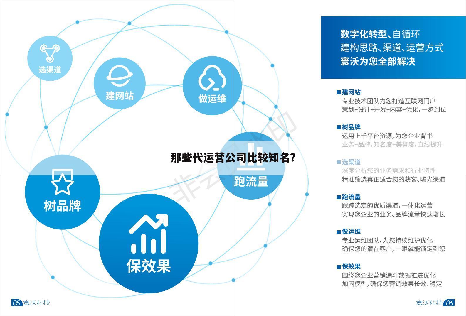 那些代运营公司比较知名?