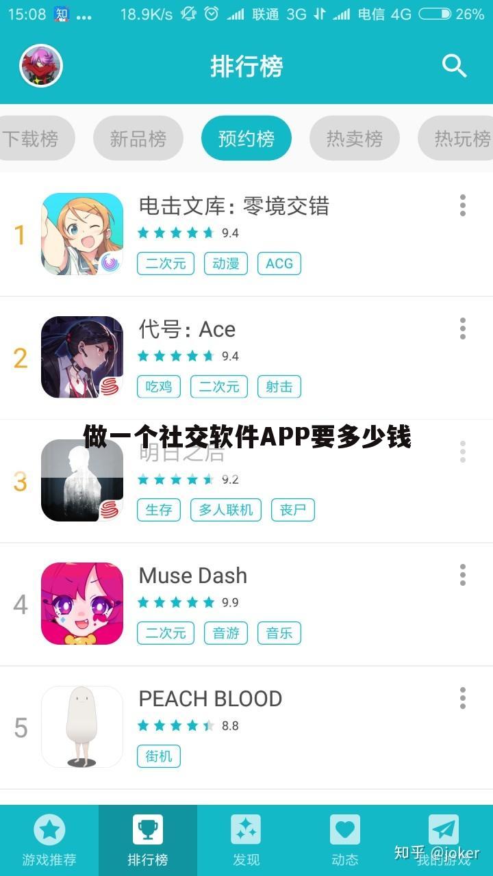 做一个社交软件APP要多少钱