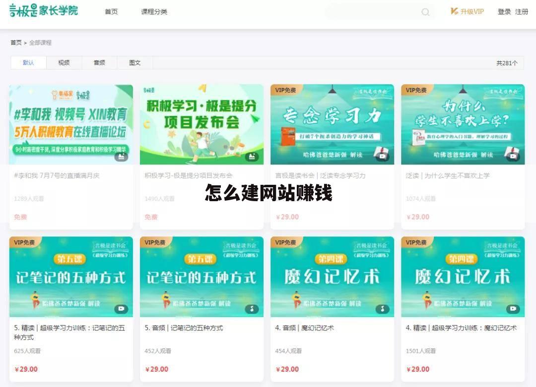 怎么建网站赚钱