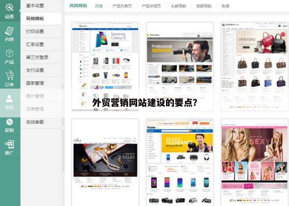 外贸营销网站建设的要点?
