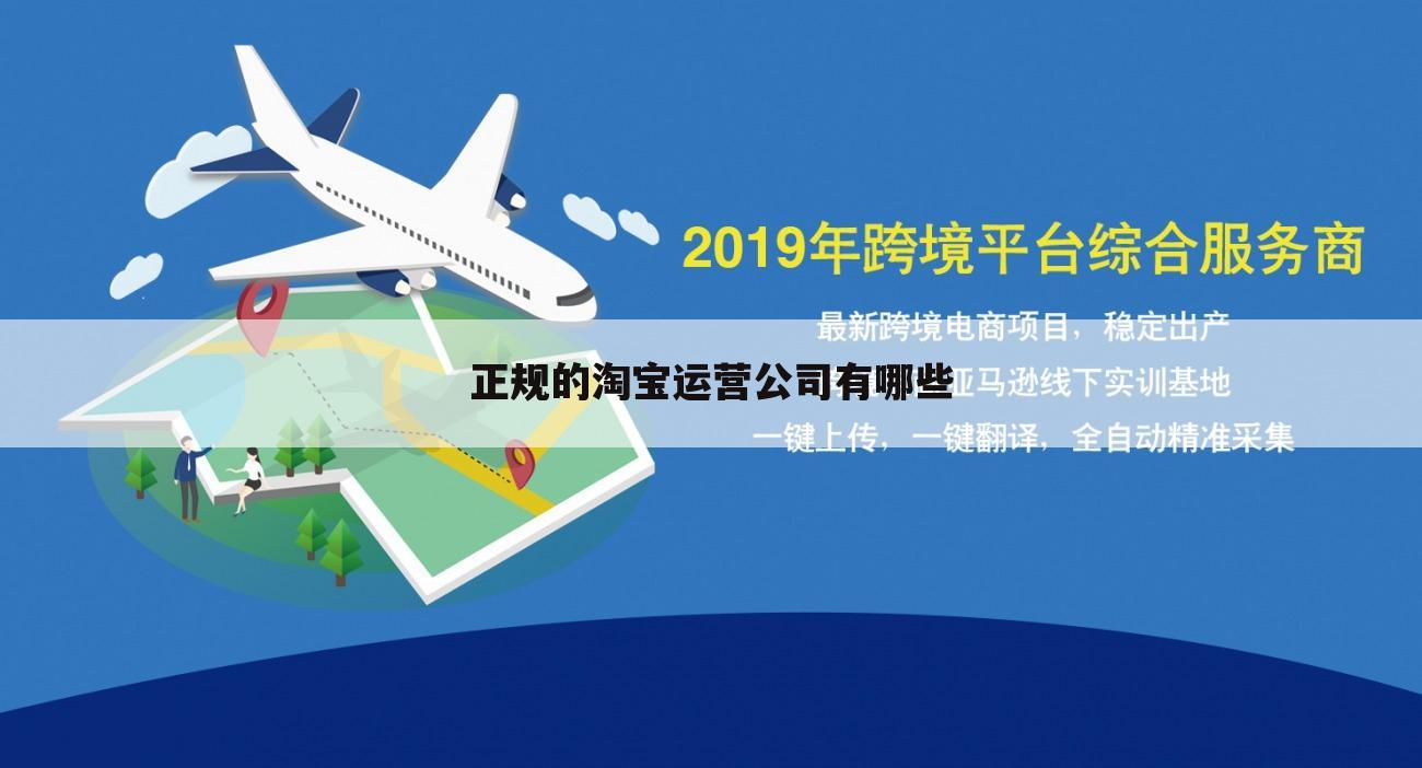 正规的淘宝运营公司有哪些