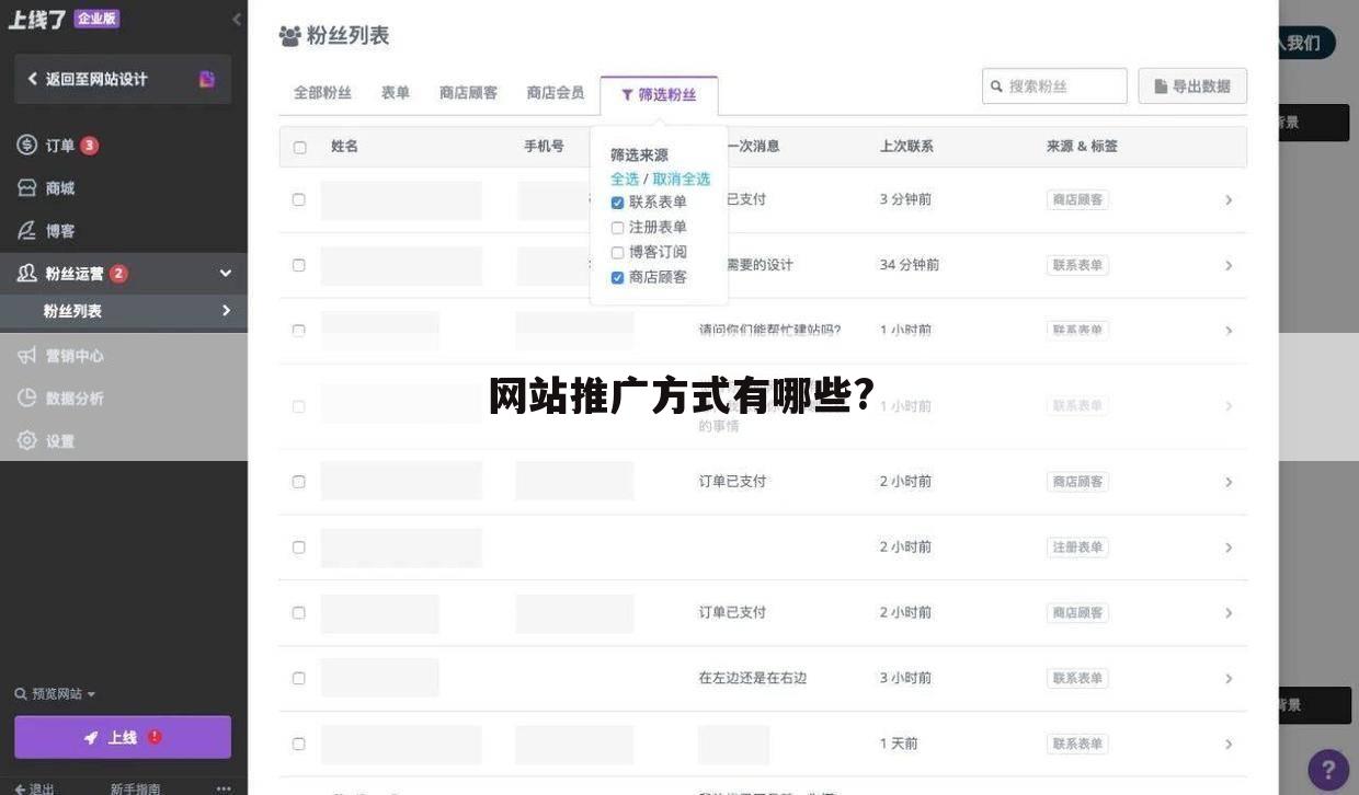 网站推广方式有哪些?