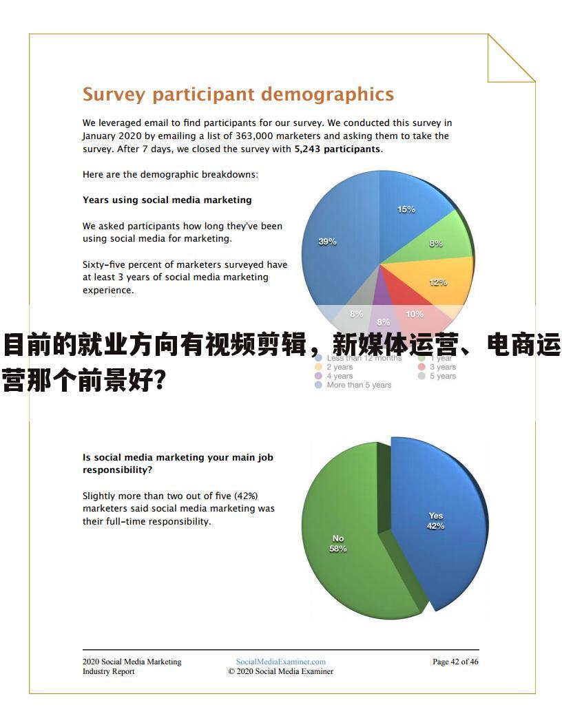 目前的就业方向有视频剪辑，新媒体运营、电商运营那个前景好？