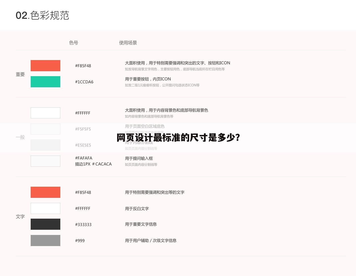 网页设计最标准的尺寸是多少?