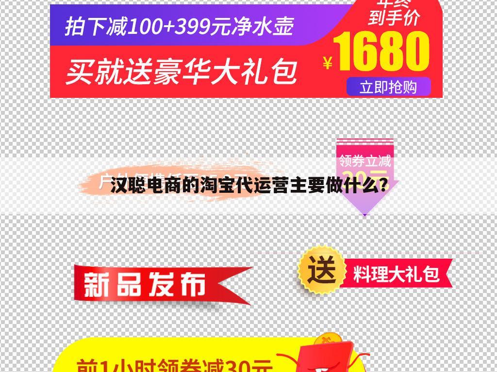 汉聪电商的淘宝代运营主要做什么？