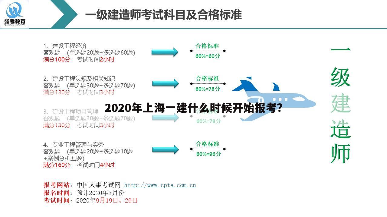 2020年上海一建什么时候开始报考？