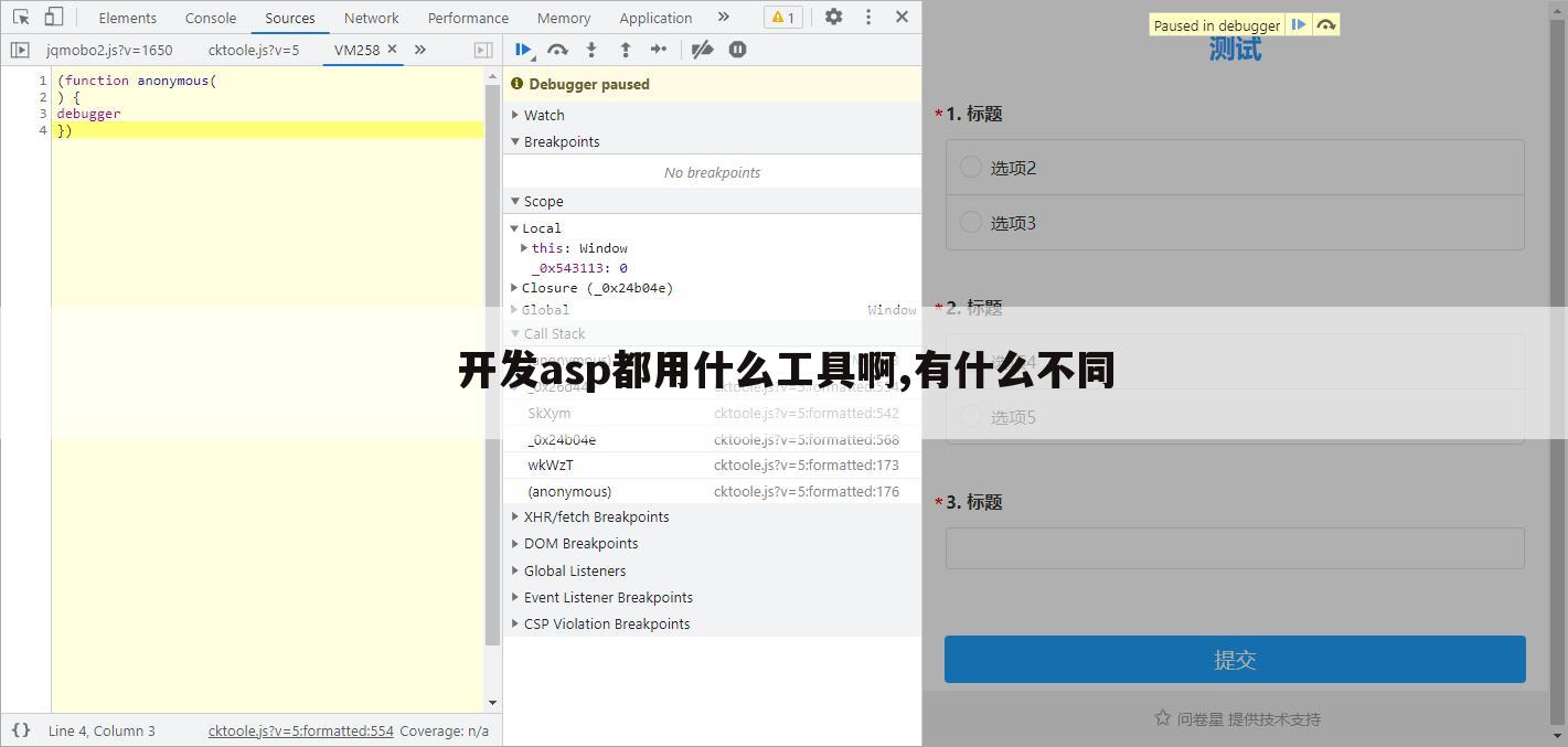 开发asp都用什么工具啊,有什么不同