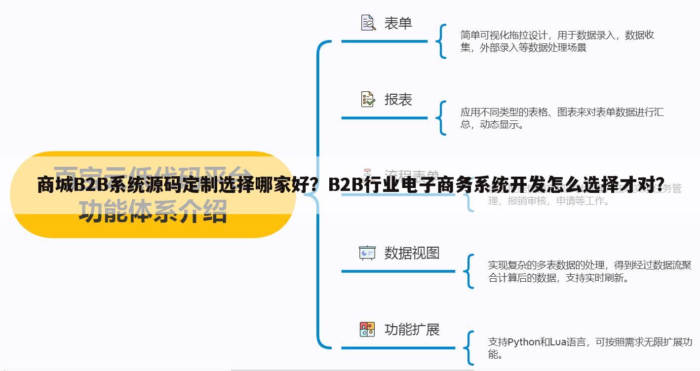 商城B2B系统源码定制选择哪家好？B2B行业电子商务系统开发怎么选择才对？