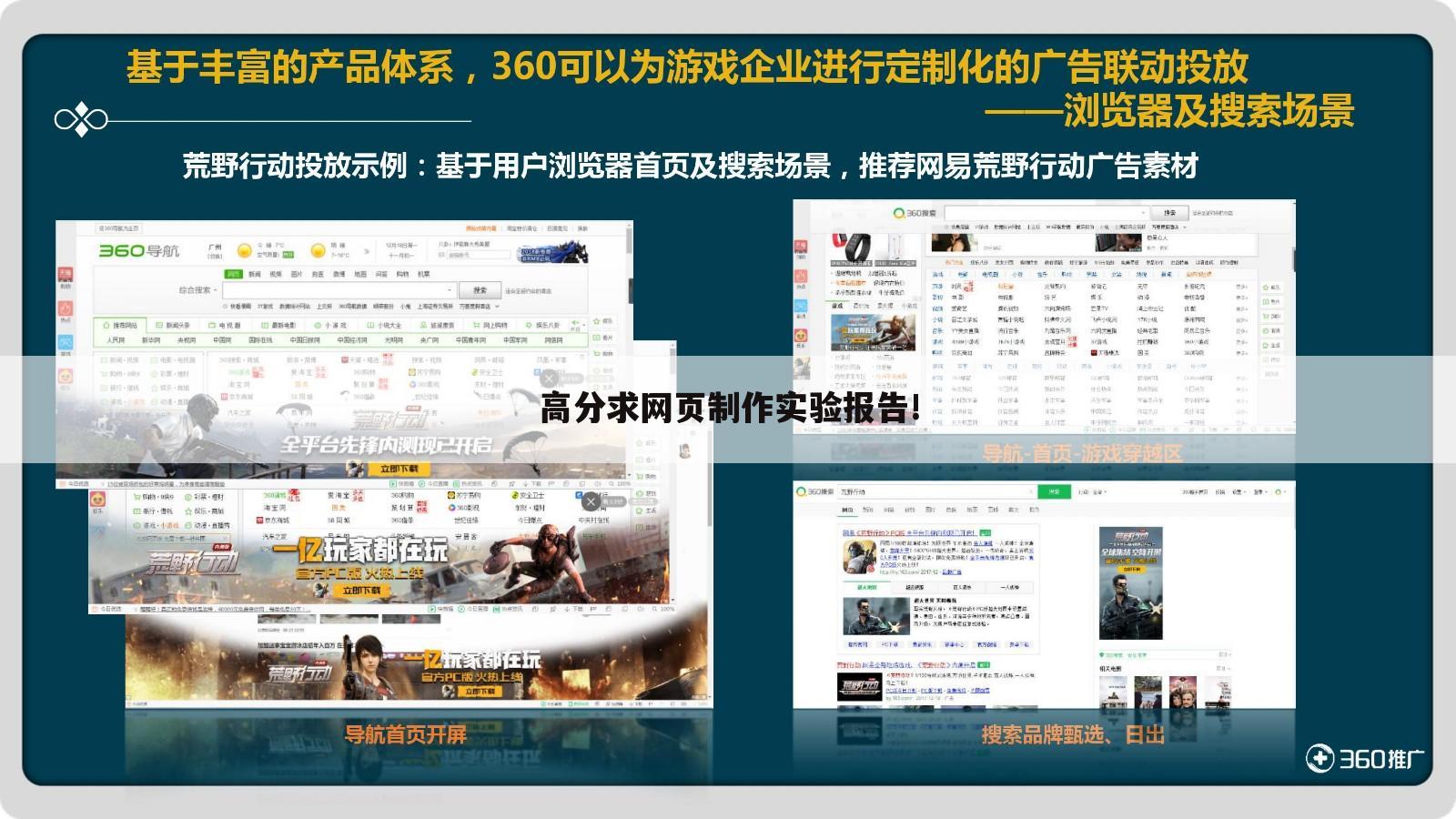 高分求网页制作实验报告!