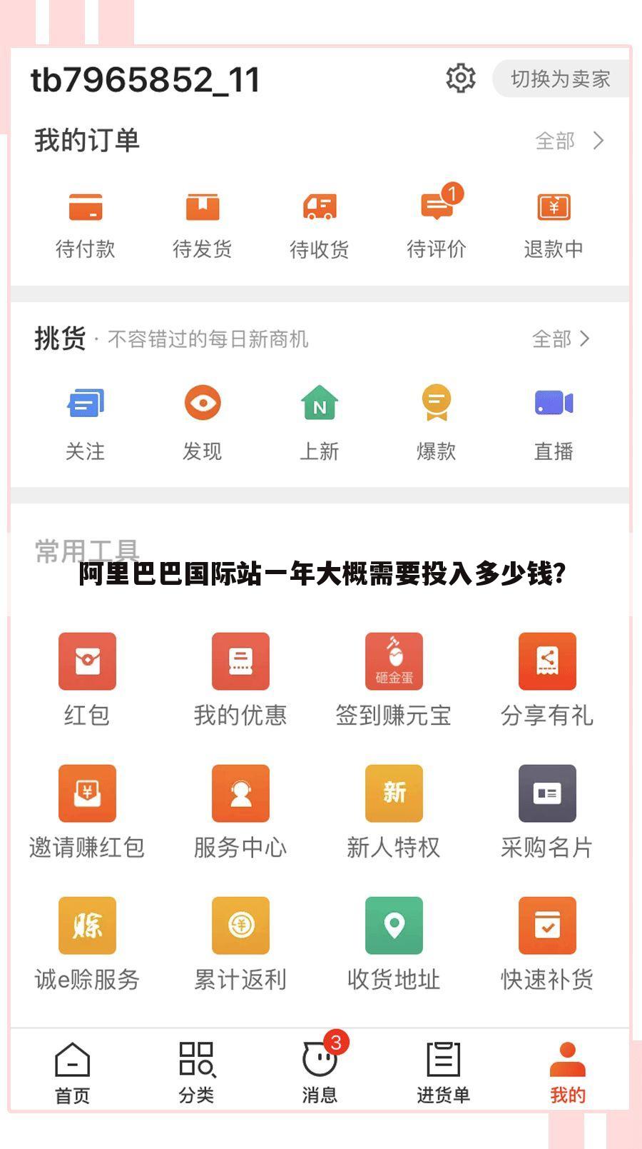 阿里巴巴国际站一年大概需要投入多少钱？