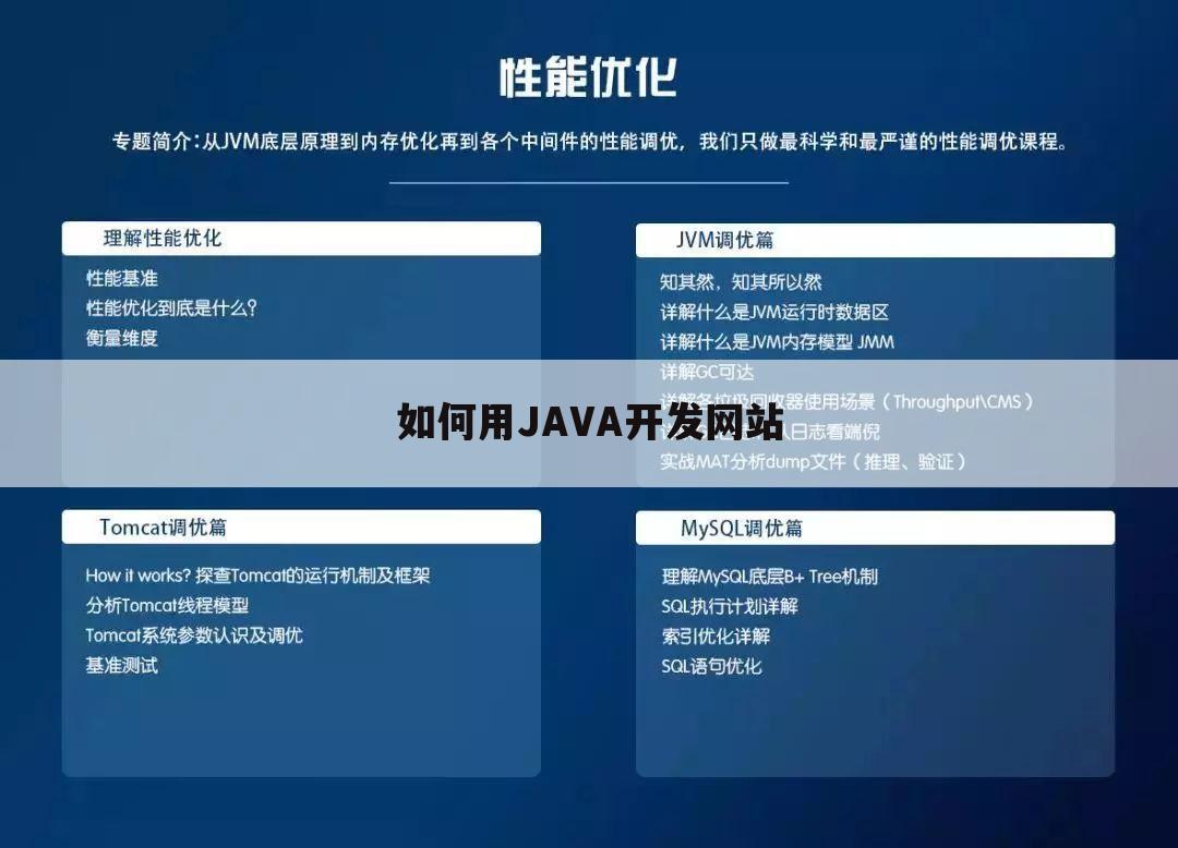 如何用JAVA开发网站