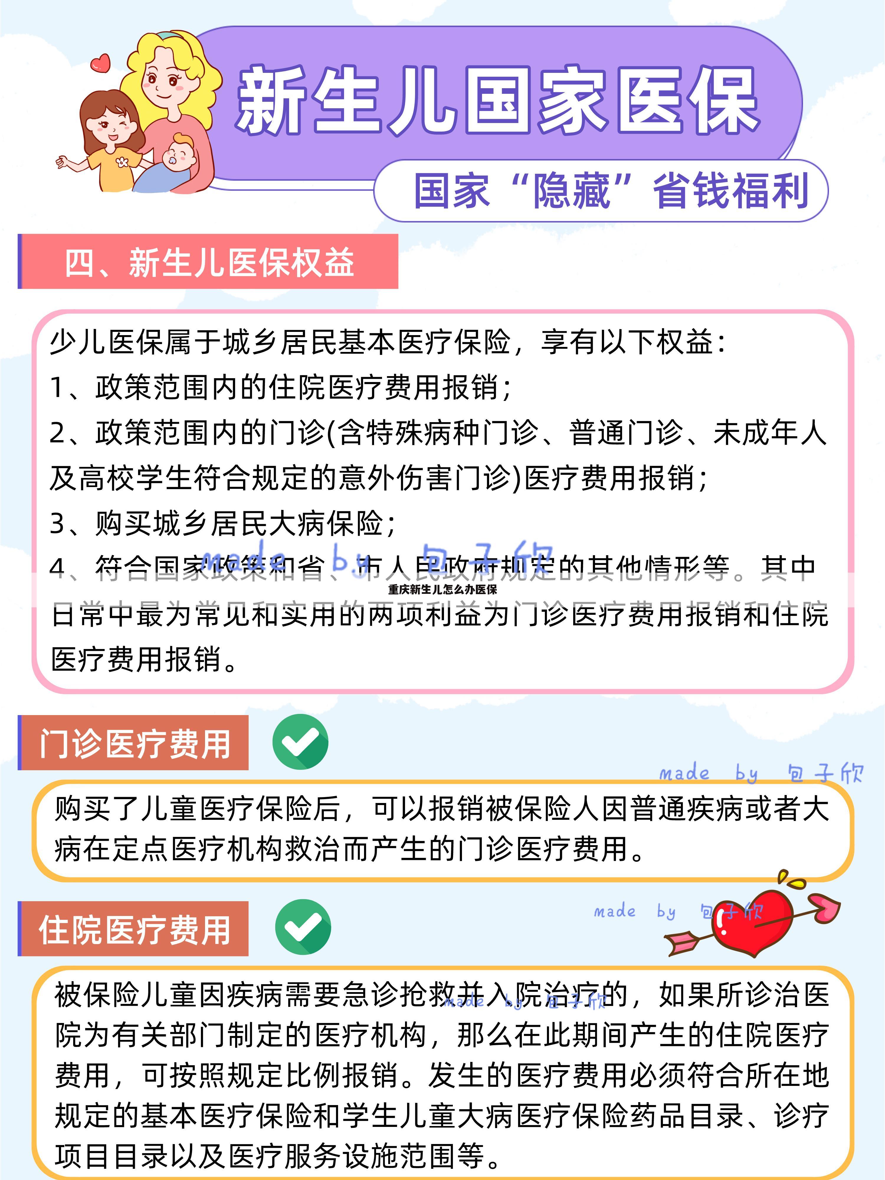 重庆新生儿怎么办医保