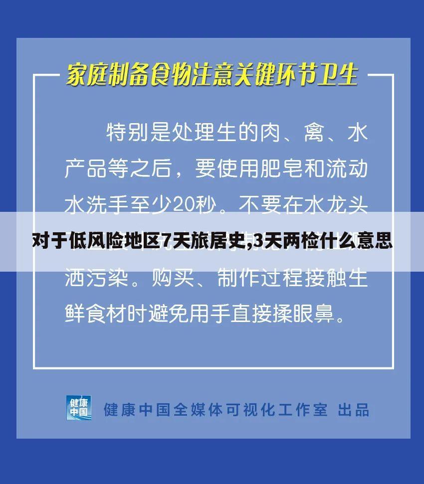 对于低风险地区7天旅居史,3天两检什么意思