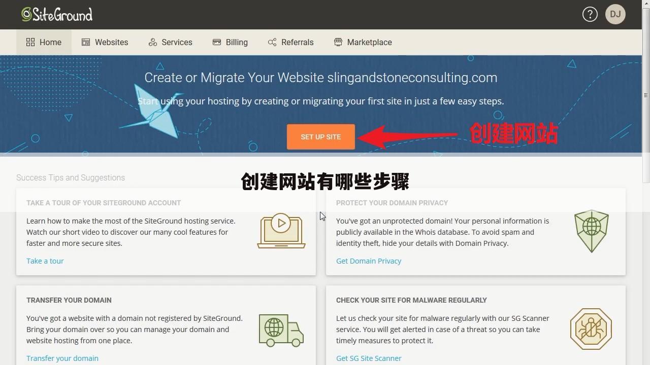 创建网站有哪些步骤