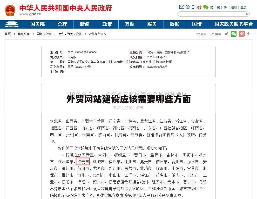 外贸网站建设应该需要哪些方面