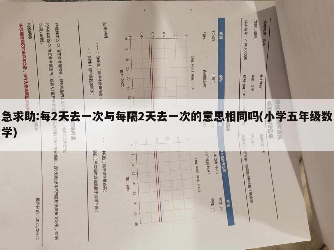 急求助:每2天去一次与每隔2天去一次的意思相同吗(小学五年级数学)
