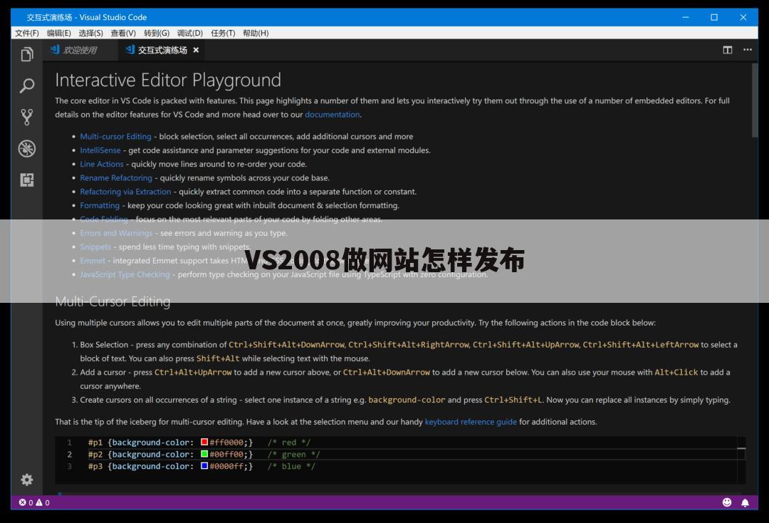 VS2008做网站怎样发布